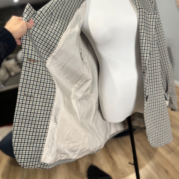 Rare TIBI LIAM CHECKED BLAZER size XS - Picture 6 of 8